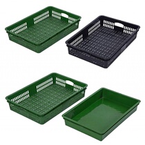 Fruit shop fruit frame display frame Plastic frame basket rectangular thick clinker hollow black supermarket vegetable basket