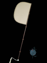 Huai Yutang knife handle fan Zizhu long handle knife fan Hanfu photo dancing props double-sided non-Silk Silk