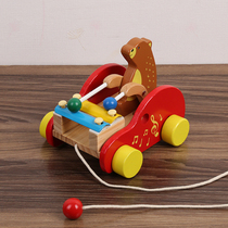 18-month-old baby toddler pulling cart for young children dragging traction cable drawstring hand cart pulling toys