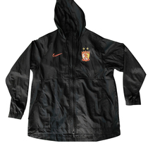 Guangzhou Football Club Official Fans Products Nike Black Raincoat Jacket (Thin)