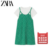 ZARA early autumn new childrens clothing girl small polka dot stack dress 09006702914
