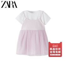 ZARA new baby girl child silk mesh stitching dress 03335688612