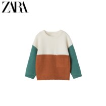ZARA new baby boy color knit sweater 03338070050
