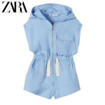 ZARA new CHILDRENs CLOTHING GIRLS SPORTY HOODED JUMPSUIT 01639705406