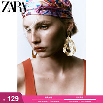 ZARA autumn new womens flat double hoop earrings 1124235 303