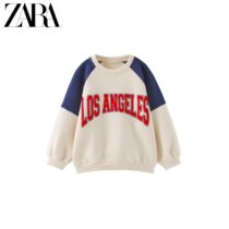 ZARA Spring loaded with new baby boy LOS ÁN GEL E S flocking printed acrosico 3337078066