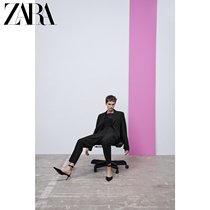 ZARA spring new womens dress black mid-waist and ankle trousers 2235806800