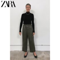 ZARA spring new womens clothing black base for half-height sweater-knitted sweatshirt 1509104800