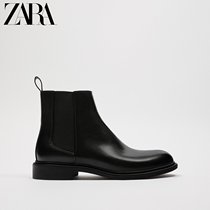 ZARA Fall Winter New Men's Shoes Black Classic England Chelsea Boots 12029820040