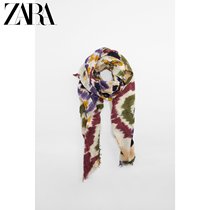 ZARA spring new womens dress printed wool thin scarves 6188001400