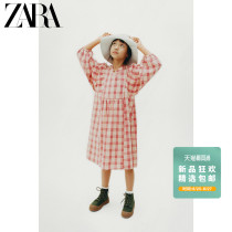  ZARA early autumn new childrens clothing girls loose plaid dress 06096703671