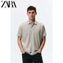 ZARA Autumn Winter New Mens stripes cotton short sleeve POLO T-shirt 04161300505