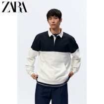 ZARA spring mens dress bump color POLO collar jersey 9240408401