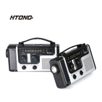 Full-band fm radio portable emergency solar charging outdoor lighting multifunctional fm hand-cranked power generation