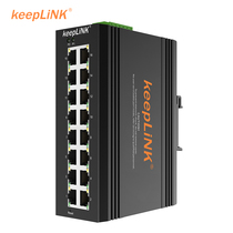 keepLINK 100M Industrial Ethernet Switch 16-port Unmanaged Rail Type