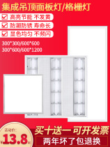 Grille light panel embedded 600x600led flat panel light 300*1200 Office bathroom Kitchen integrated hanging