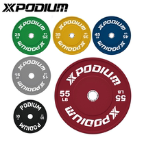 XPODIUM full rubber bar barbell piece household color barbell bench press squat hard pull training piece Crossfit
