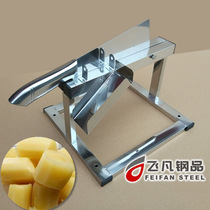 Stainless steel sugarcane guillotine Household small sugarcane cutting machine dicing cutting tube slicing sugarcane turn knife tie knife gate knife
