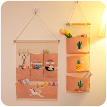 Storage bag wall hanging dormitory good thing girl wall hanging wall bag door rear shelf bag Japanese style