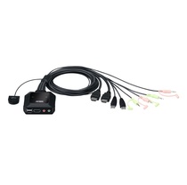 ATEN CS22H 2-port USB 4K HDMI Cable KVM Multi-computer switch