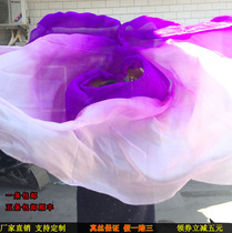  Belly dance gauze silk dance hand gauze performance practice hand throwing gauze gradient color colorful silk scarf