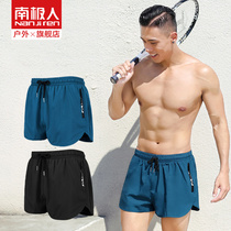 Antarctic swimming trunks men's swimming trunks anti-embarrassment double size men's swimsuit loose quick-drying hot spring swimming suit