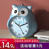 Childrens small alarm clock Student special cartoon electronic clock Bedside boy girl 2021 new wake-up artifact