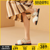 BeauToday flat sandals in 2022 new fairy wind with sandals design sense in tide
