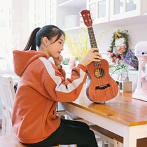 Ukulele beginner student adult female male 23 inch Ukulele childrens entry small guitar Cherry blossom musical instrument