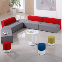 Shanghai Office Furniture Fashion Office Sofa Casual Fabric Sofa Modern Creative Sofa Profiled Sofa