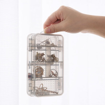 Exquisite earrings box double-layer simple Jewelry earrings jewelry box portable earrings storage box small