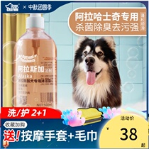 Alaska shower gel sterilization deodorization and anti-itching lasting retention husky puppies special dog bath supplies