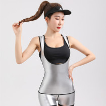 Large size sweaty clothes womens abdomen vest sweatshirt exercise yoga fitness running fat burning weight loss spring and autumn