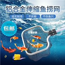 Fish fishing aquarium copy net fishing fish net pocket large and medium-sized fish tank with aluminum alloy telescopic hand copied koi extended fish net