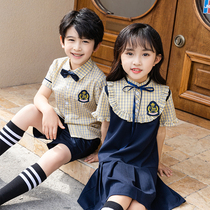 Boys suits summer dress wedding flower children summer suits girls boys boys English style small suits children dresses