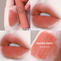 3ce Velvet Matte Lip Glaze oolong peach cinnamon gentle mocha bean paste European and American pumpkin iced milk tea color lipstick