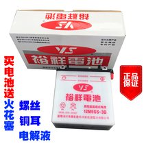 New Yuxiang motorcycle 12v maintenance-free dry battery Yamaha Honda Haojue 125 pedal curved beam car Universal