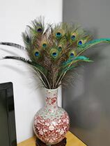 Special holes for decorative vases in various sizes between pure natural peacock feathers 25-140cm