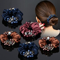 Hair Rope Pony Tail Lady Simple Temperament Korean Head Rope Tail Mother Hair Ornament ins floral headdress Hairband