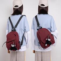 Super Fire Satchel shoulder bag Simple Sports Small Backpack Mini Shoulder Bag Womens Small Schoolbag Lightweight Harajuku Joker