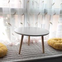 Nordic bay window coffee table tatami small table bedroom bed table household low round table window sill Kang table simple square table