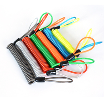 Motorcycle disc brake lock warning rope Trailer Bicycle electric car disc brake reminder rope Steel wire helmet anti-theft