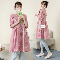 Pregnant womens autumn outfits skirts autumn maternity clothes autumn clothes loose fashion personality clothes