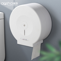 Large roll of carton wall-mounted toilet toilet large plate paper toilet free punch tissue box commercial roll