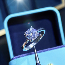 mo sang shi diamond ring 50-1 karat sterling silver bull ring female engagement wedding wedding gifts couples dui jie