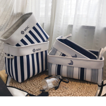 Export children's room fabric storage thickened canvas American finishing basket desktop storage basket sundries wardrobe storage box