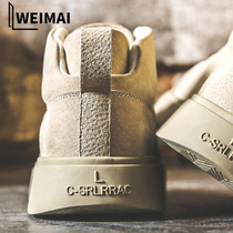 Extra-large code mens shoes spring plus suede 46 yards in favor of plate shoes 47 Inlenty wind 48 genuine leather 49 retro tooling shoes 45