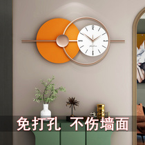 Modern light luxury wall decoration living room pendant wall decoration sofa background wall hanging decoration TV porch wall clock decoration