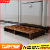 Solid Wood pedal stairway steps footrest Bathroom Kitchen foot pad high base office piano pedal