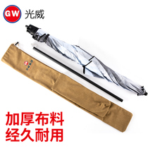 Guangwei fishing umbrella bag canvas pole bag fishing rod storage belt wear-resistant thick folding portable fishing gear bag